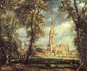 John Constable Sailsbury Cathedral From the Bishop-s Garden painting